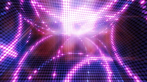 Neon Cube-VJ Looped Background Stock Footage 96328074