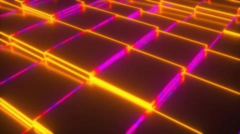 Neon cubes Neon cubes. Computer generated 3d render Copyright: xZoonar.com... Foto stock