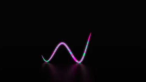 Neon curve jumping 스톡 동영상 136212420