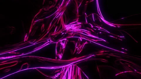 Neon curves Stock Footage 145715645