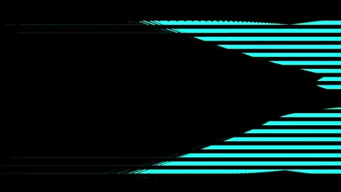 Neon cyan diagonal stripe wave loop futuristic tech background Видео 333481441