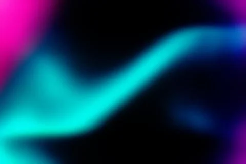 Neon Cyan Wave Grainy Gradient Abstract Background Stock Illustration