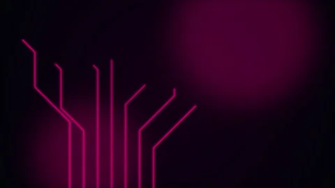 Neon Cyber Circuit Growth Video stock 341683659