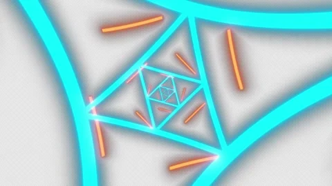 Neon Cyber Tunnel VJ Loop Tunnel Background 01 Stock-Footage 320227511