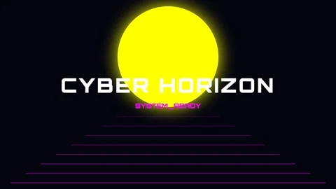 Neon Cyberpunk Grid: Digital Future Background for Tech and Sci-Fi Videos Stock Footage 337655331