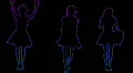 Neon Dancer - 4 HD Footage