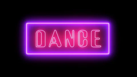 Neon. Dancer Stock Footage 122640791