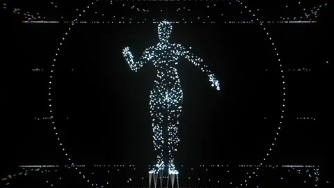 Neon dancer Video stock 167919400