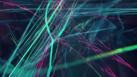 Neon dashboard with data pulses and transitions Stock Footage 309542989