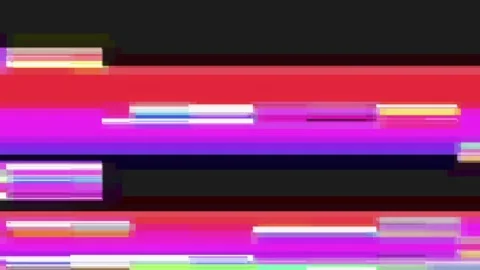 Neon Data Glitch Chaos in the Digital Landscape Stock Footage 282135074