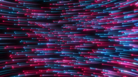 Neon Data Stream Animation – Abstract Flowing Background Loop Stock-Footage 289226394