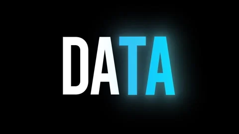 Neon Data text animation pack with 3 variants 스톡 동영상 337271038