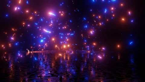 Neon Design, abstract pattern. 4K video with various neon elements and a Stock Footage 270241838