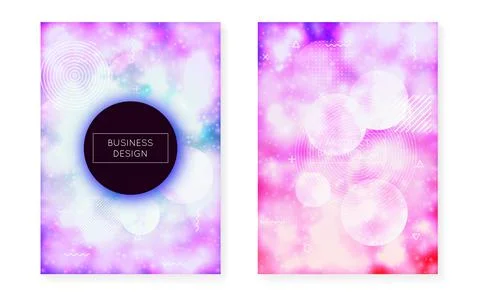Neon Design. Minimalist Shape. Space Ultraviolet Template. Rainb Illustrazione stock