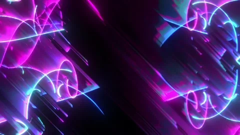 Neon Diagonal Light Streaks Stock Footage 326750013