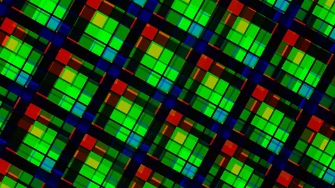 Neon Diagonal Plaid Grid with Glowing Wave Line Stock Footage 329894051