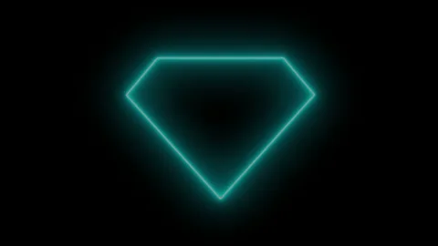 Neon Diamond Stock Footage 170185169