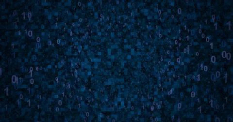 Neon Digital binary background for network, big data, data center, digital ev 스톡 일러스트