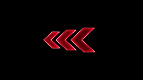 Neon direction arrow animation ,and arrows point left. Stock Footage 297561827