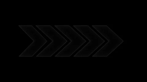 Neon direction arrow animation with black background and lopping neon arrow. Stock Footage 299503859