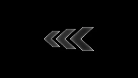 Neon direction arrow animation video. neon arrow looping and pointing to th.. Stock Footage 297561776