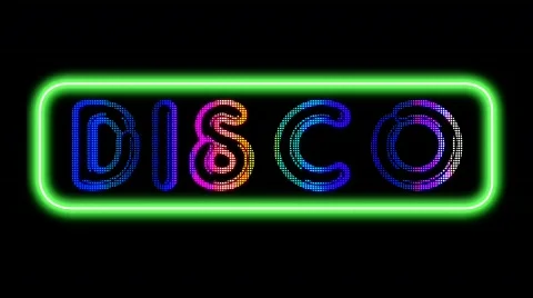 Neon Disco 80s Loop Stock Footage
