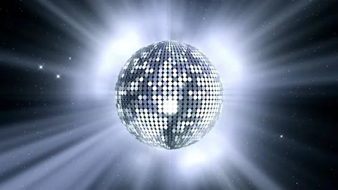 Neon disco ball  Stock Footage 211683901