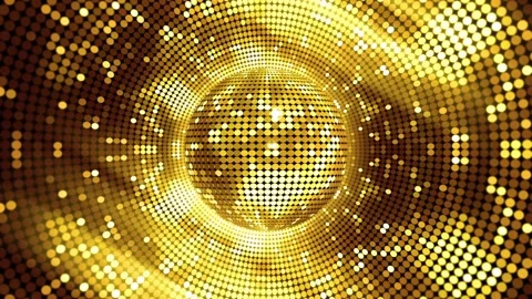 Neon disco ball  Stock Footage 211683947
