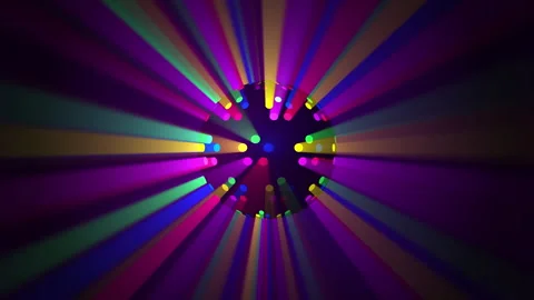 Neon Disco Ball Video Animated Background Stock Footage 337523698