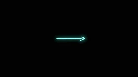 Neon doodle arrow 10 Stock Footage 230123481