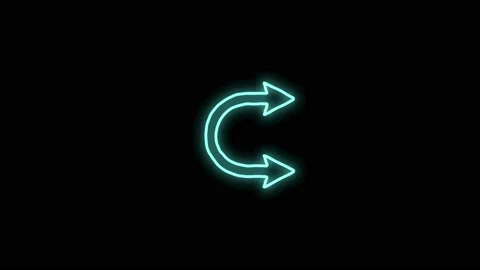 Neon doodle arrow 12 Stock Footage 230123483