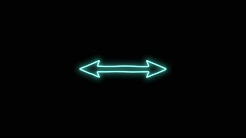 Neon doodle arrow 16 Stock Footage 230123486