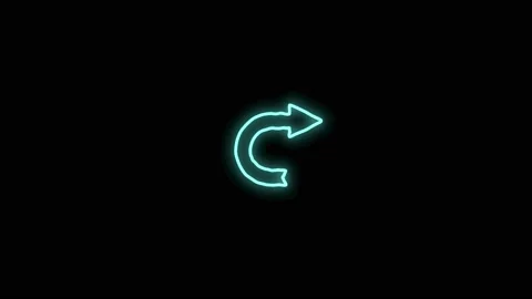 Neon doodle arrow 20 Stock Footage 230123505