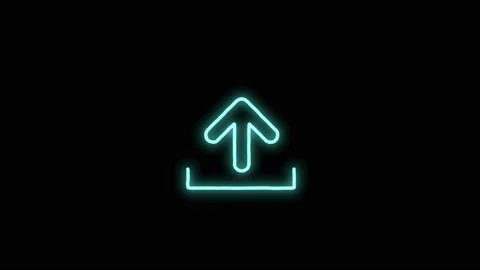 Neon doodle arrow 28 Stock Footage 230123500