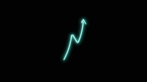 Neon doodle arrow 3 Stock Footage 230123465