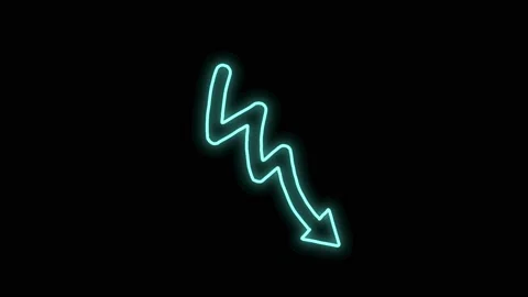 Neon doodle arrow 31 Stock Footage 230123508