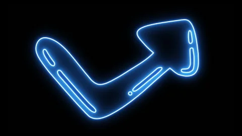 Neon Doodle Arrow Stock Footage 265978387