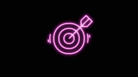 Neon doodle Target 32 Stock Footage 229682870