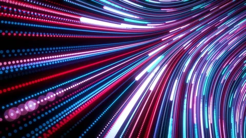 Neon Dots Steram Stock Footage 221165764