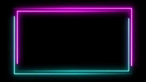 NEON DOUBLE FRAME Stock-Footage 243928055