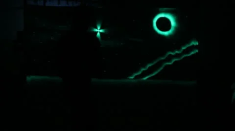 Neon Drawing 	Light Show Stock-Footage 21251226
