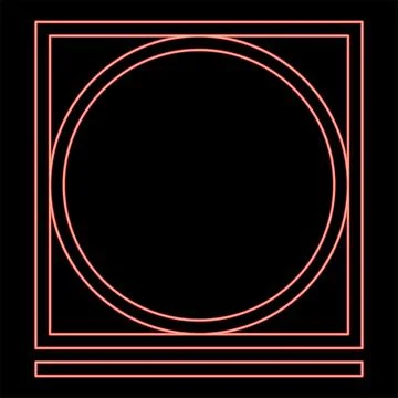 Neon drum drying in machine easy mode Clothes care symbols Washing concept .. Stock Illustration