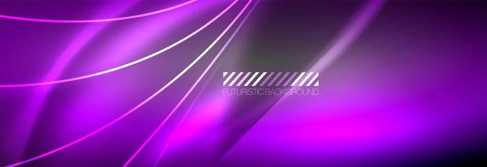 Neon dynamic beams vector abstract wallpaper background. Wallpaper background Stock Illustration