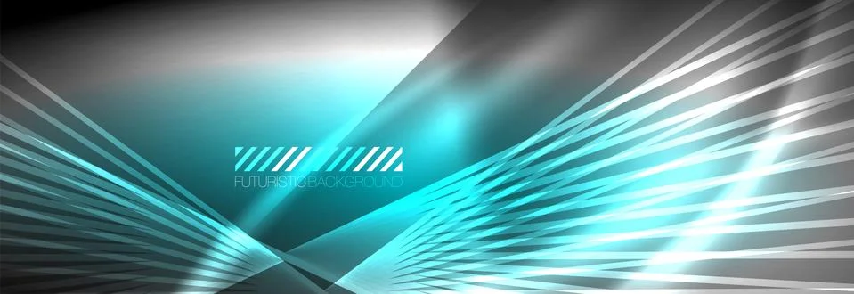 Neon dynamic beams vector abstract wallpaper background. Wallpaper background Stock Illustration
