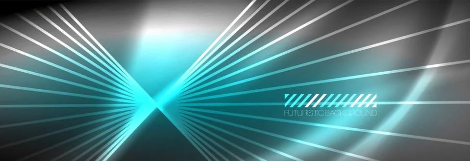 Neon dynamic beams vector abstract wallpaper background. Wallpaper background Stock Illustration