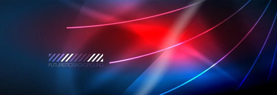 Neon dynamic beams vector abstract wallpaper background. Wallpaper background Stock Illustration