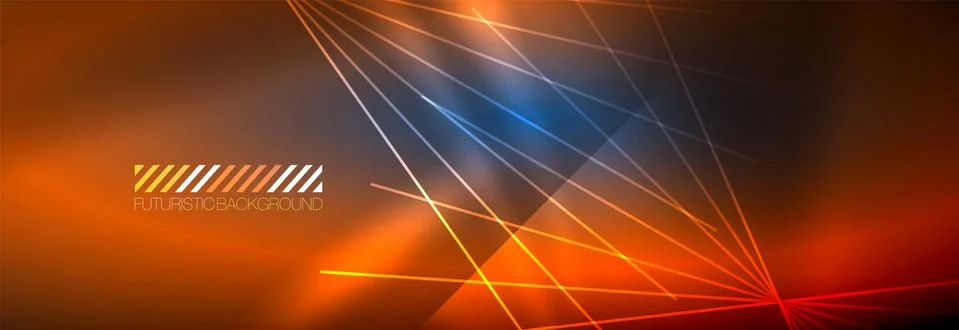 Neon dynamic beams vector abstract wallpaper background. Wallpaper background Stockillustratie