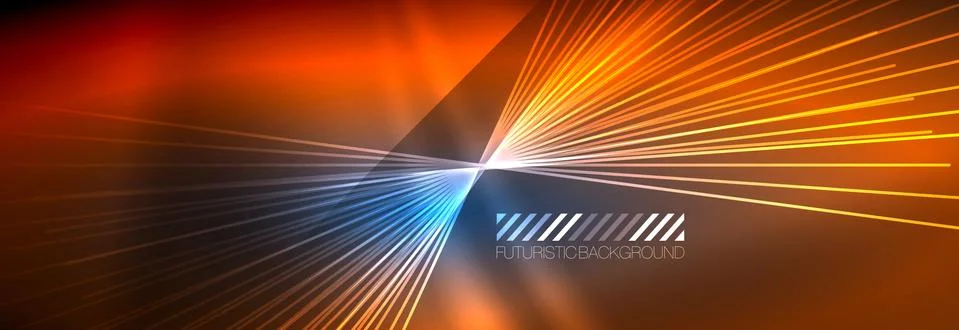 Neon dynamic beams vector abstract wallpaper background. Wallpaper background イラスト素材