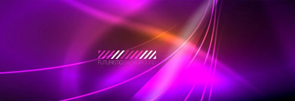 Neon dynamic beams vector abstract wallpaper background. Wallpaper background Stock Illustration