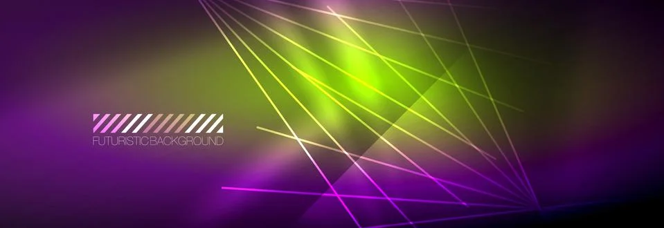 Neon dynamic beams vector abstract wallpaper background. Wallpaper background イラスト素材
